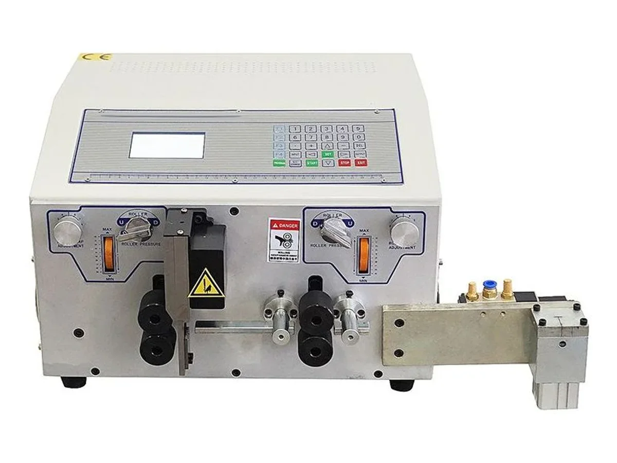 Flat Ribbon Cable Cutting and Stripping Machine for 2–12 Pin Cable