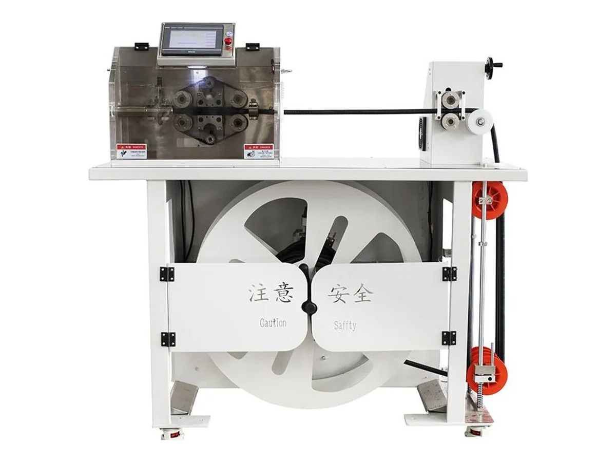 Corrugated Tube Cutting Machine with Built-In 30 kg Pay-Off Reel