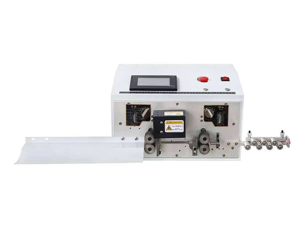 Two-Wire Cutting and Stripping Machine for Paired Leads up to 6 mm²