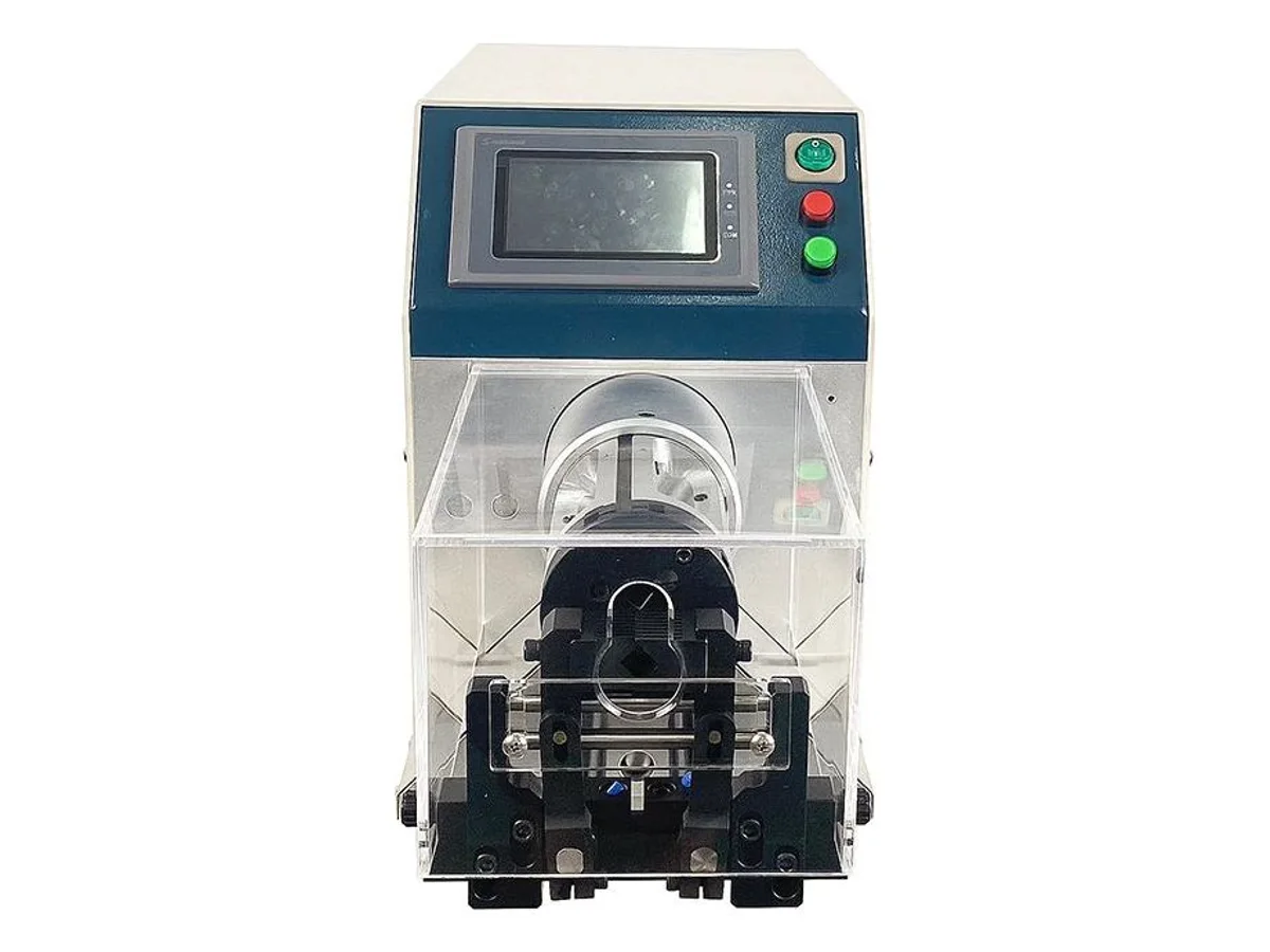 Rotary Blade Coaxial Cable Stripping Machine for 1.5–18 mm Cable with Touch Screen