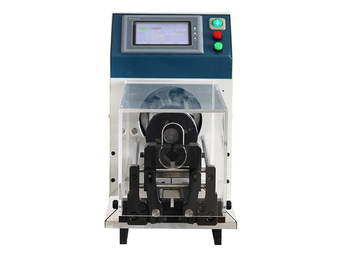 Semi-Automatic Coaxial Cable Stripping Machine for 2–23 mm Cable, 200 mm Strip Length