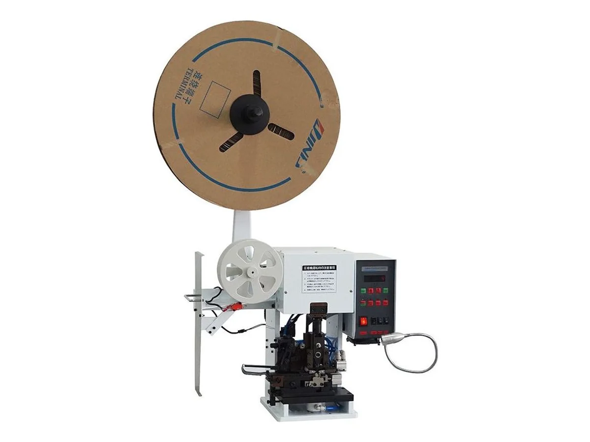 Quiet Wire Stripping and Crimping Machine, High-Speed Strip and Crimp for AWG 32–20 Wire