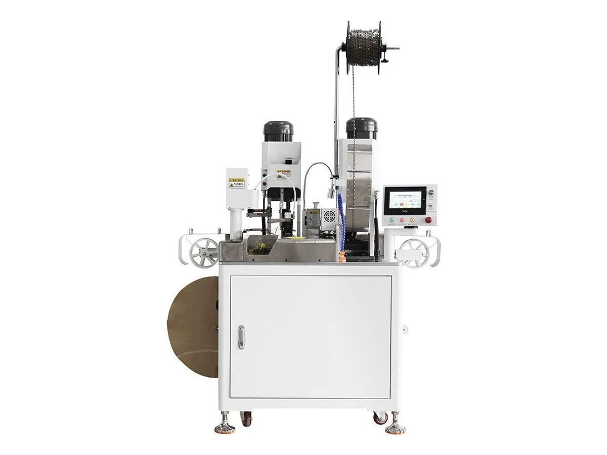 Servo Double-End Terminal Crimping Machine for Thin Wire, AWG 30–14