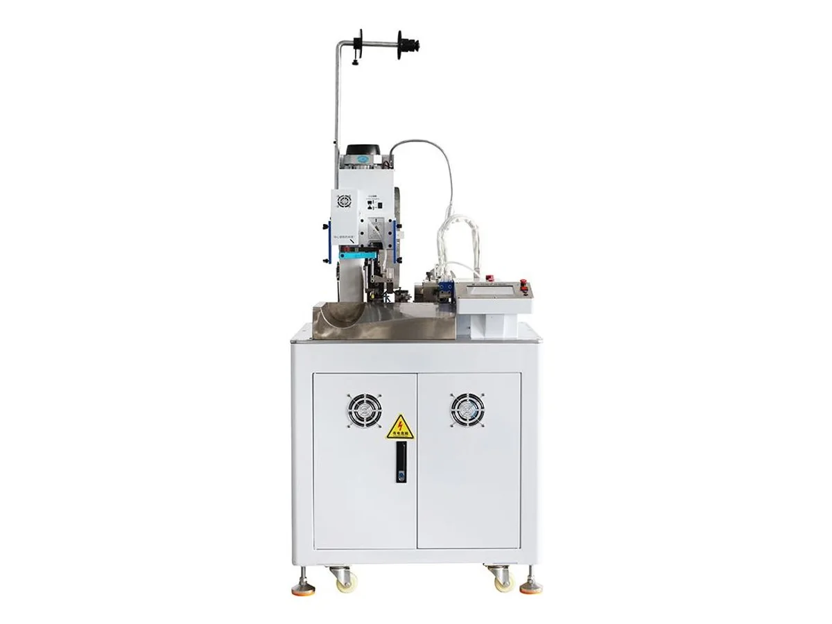 Hot Stripping and Single-End Crimping Machine for Braided Cloth Wire, AWG 18–28