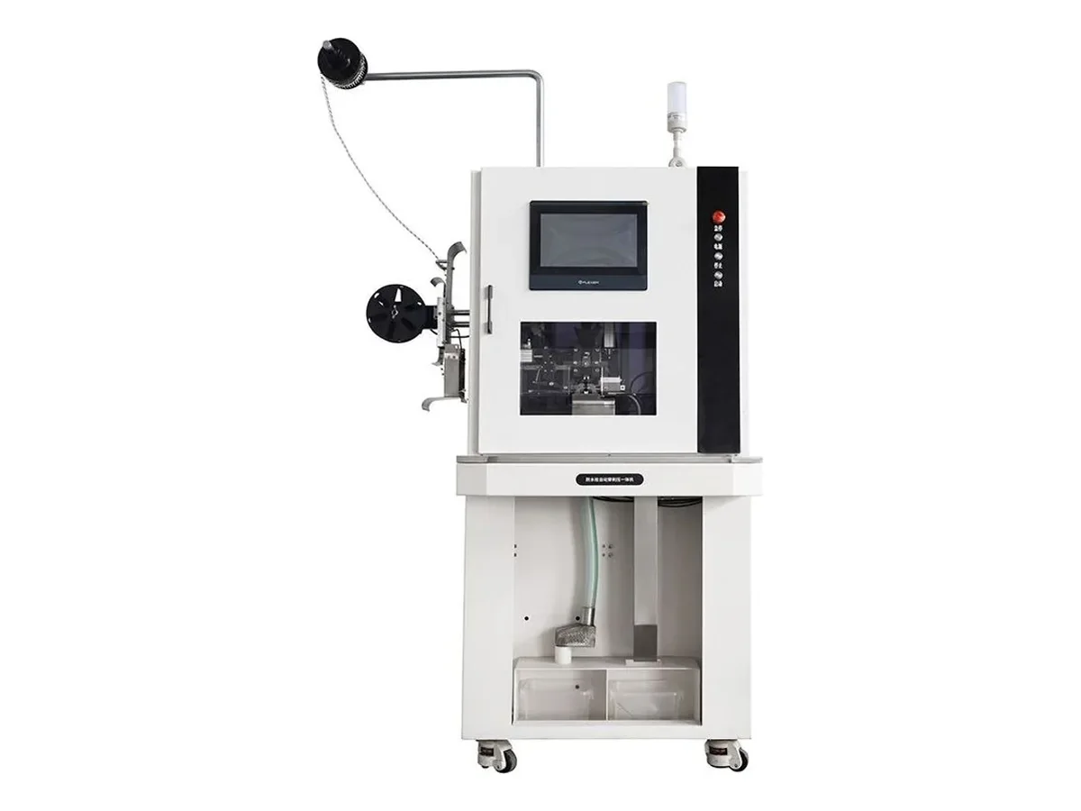 Semi-Automatic Wire Stripping, Rubber Seal Insertion and Terminal Crimping Machine for φ1.0–4.0 mm Wire