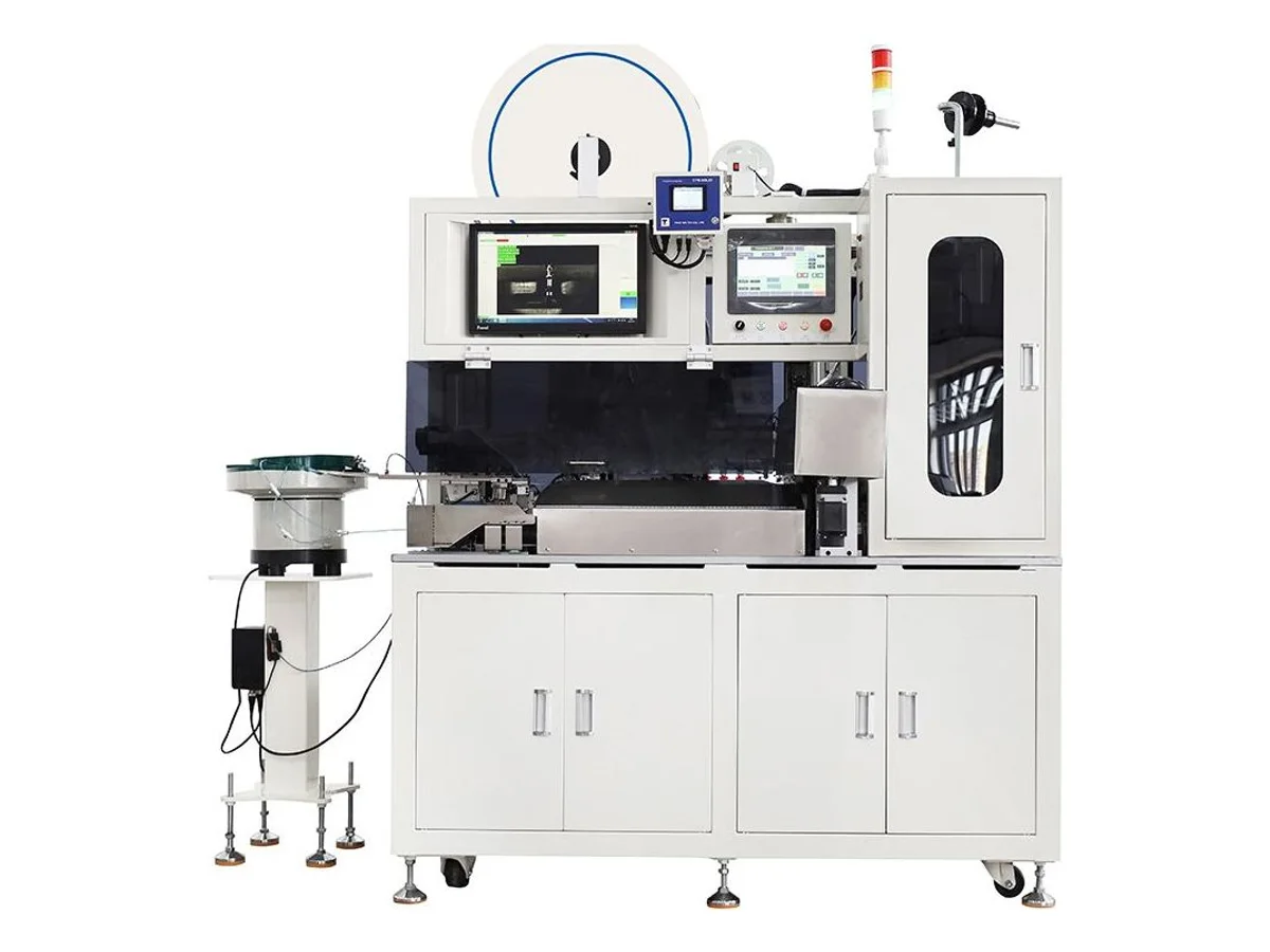 Automatic Single-Head Crimping and Housing Insertion Machine with Tinning
