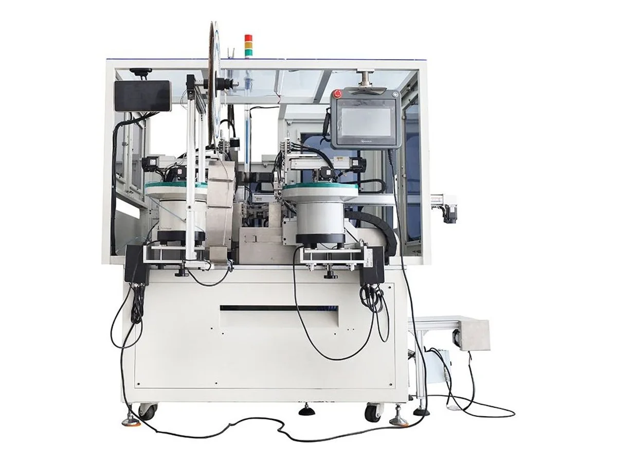 Double-End Terminal Crimping and Housing Insertion Machine for 32–16 AWG Wire