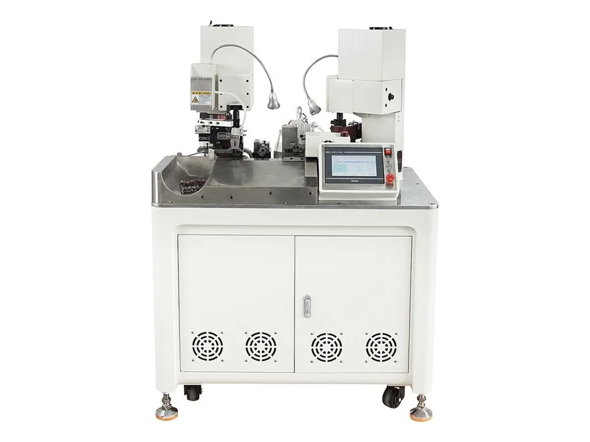 Fully Automatic Dual-End Wire Crimping Machine with Servo Drive, 14–28 AWG
