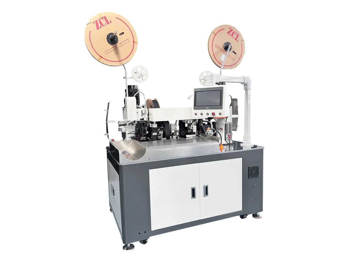 Automatic Sheathed Cable Crimping and Heat Shrink Tube Inserting Machine