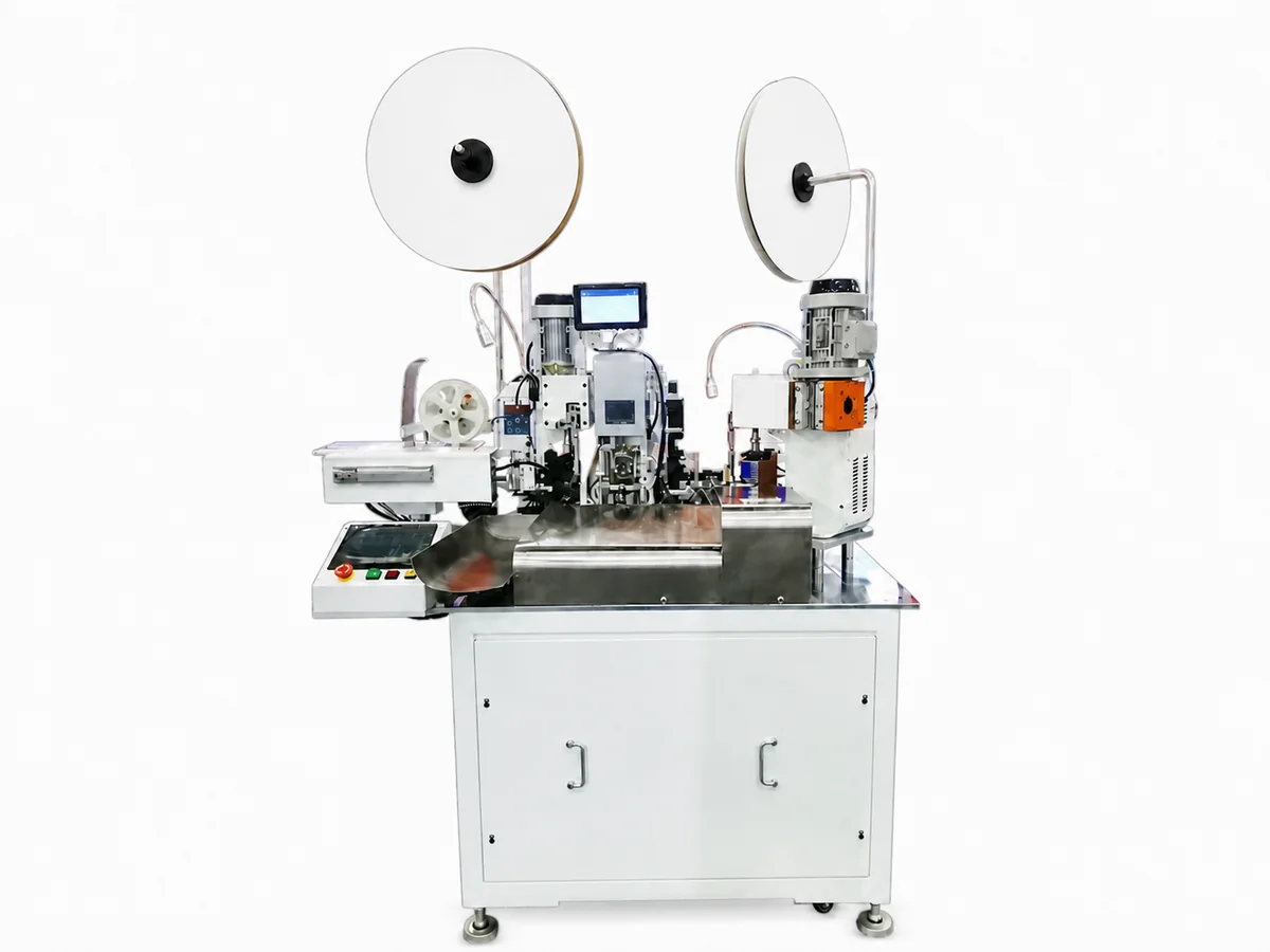 Automatic Double-End Wire Crimping, Seal & Housing Insertion Machine, AWG 24–12