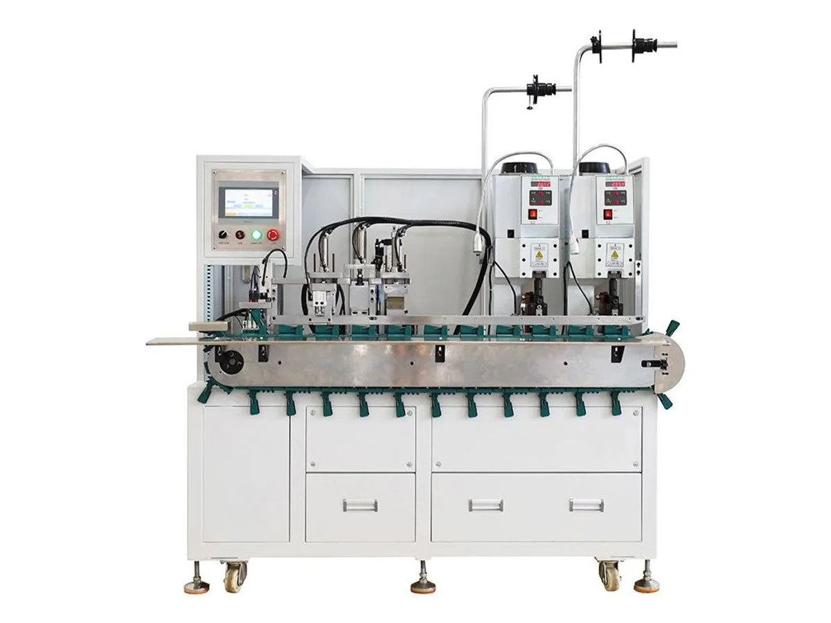 Automatic 2-Core and 3-Core Cable Machine for Staggered Core Stripping and Terminal Crimping