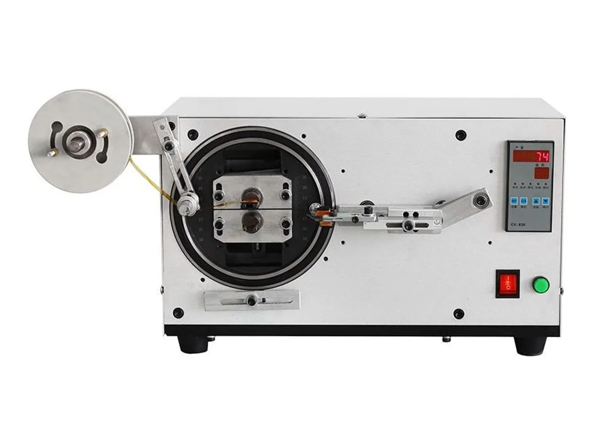 Semi-Automatic Transformer Coil Tape Winding Machine for Bobbin and Magnetic Core Coils
