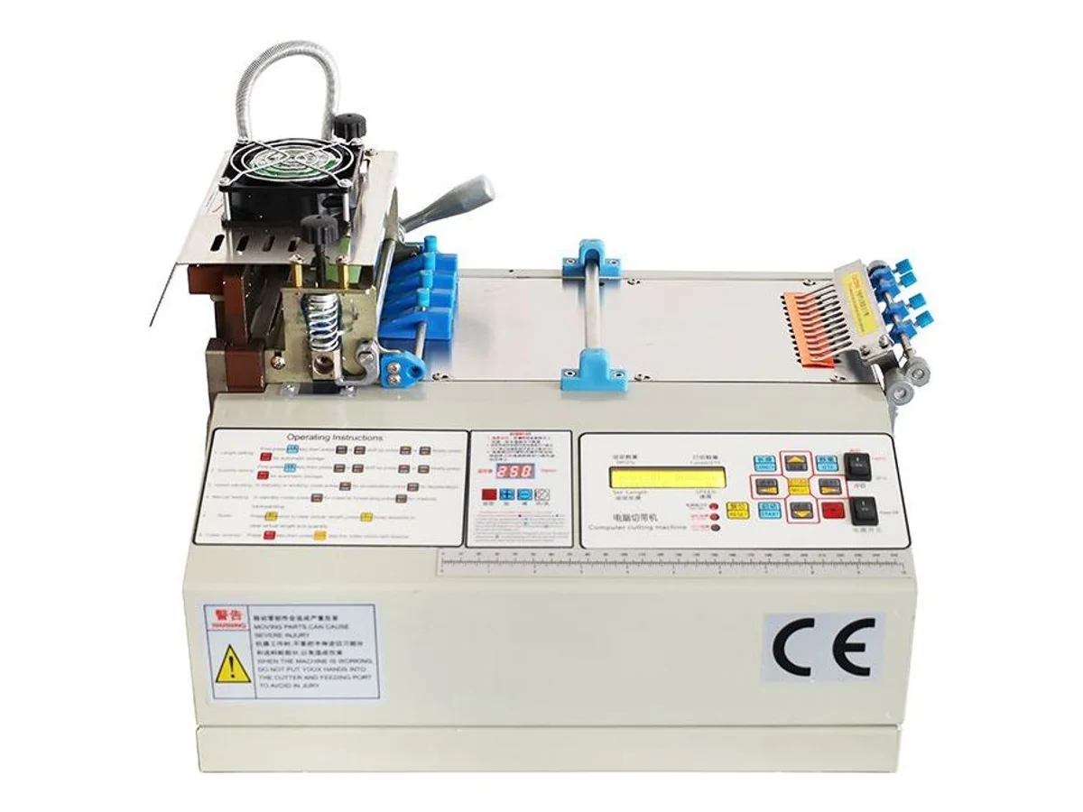 Cold and Hot Blade Tape Cutting Machine for Webbing and Ribbon up to 120 mm