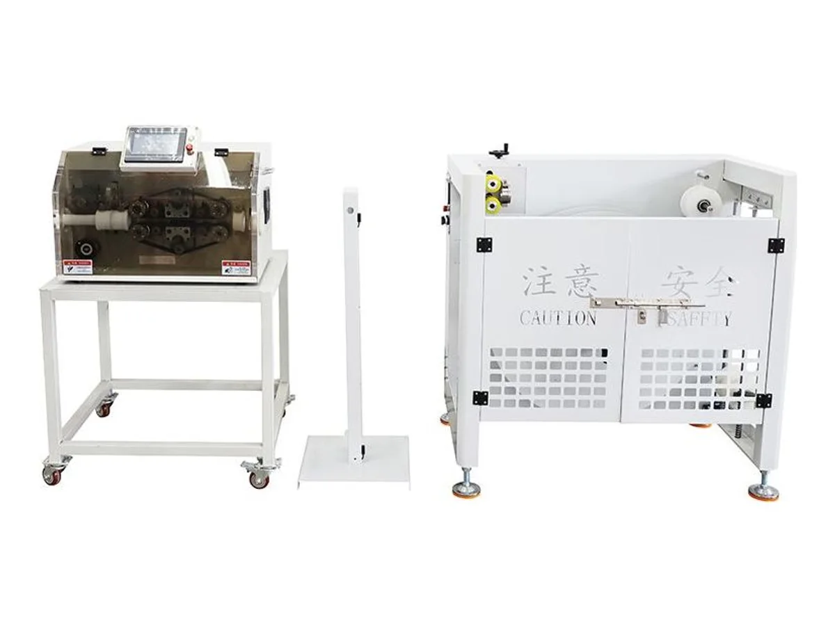 Corrugated Tube Cutting and Splitting Machine with Powered Tube Feeder, Φ5–60 mm