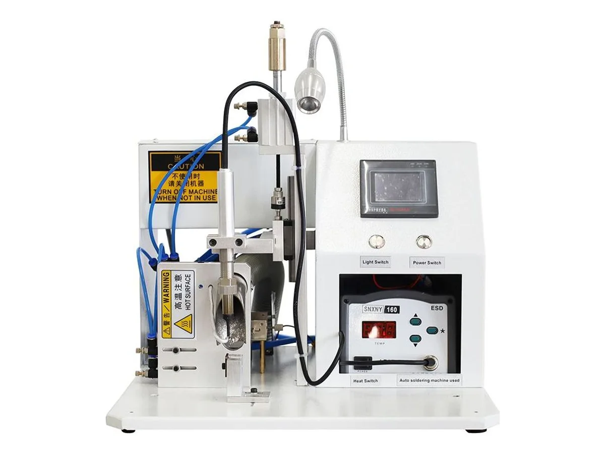 Semi-Automatic Soldering Machine with Automatic Solder Feed, 0–550 °C Iron