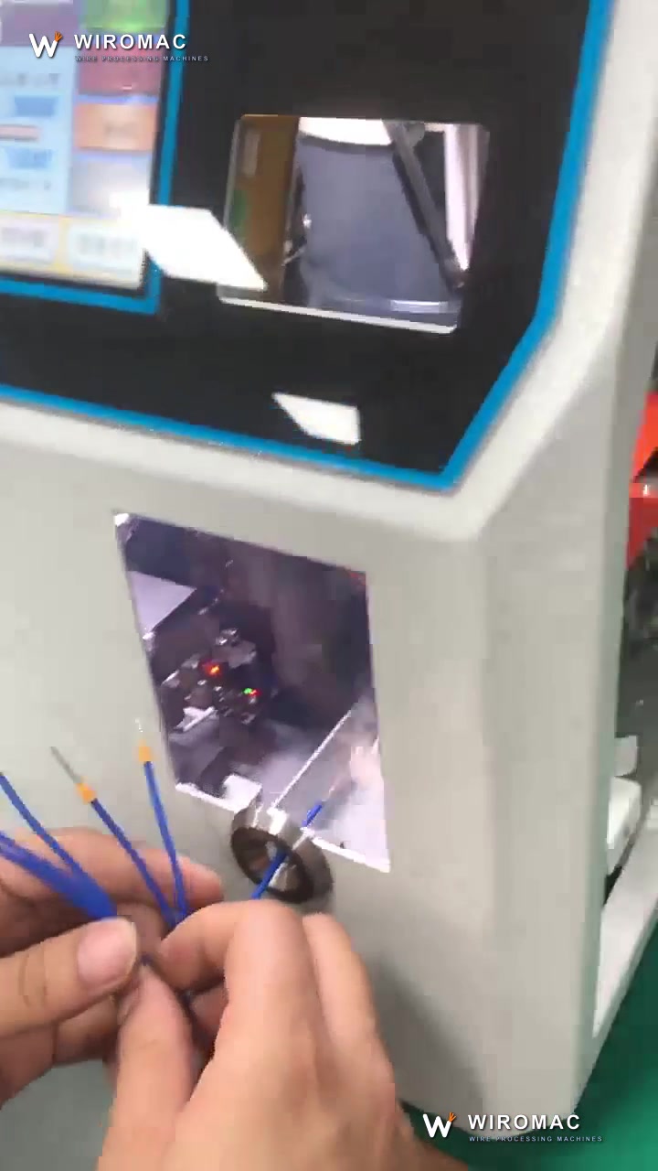 Semi-Automatic Bootlace Ferrule Crimping Machine, Servo Press for 0.3–16 mm² Tube Terminals WM-3116