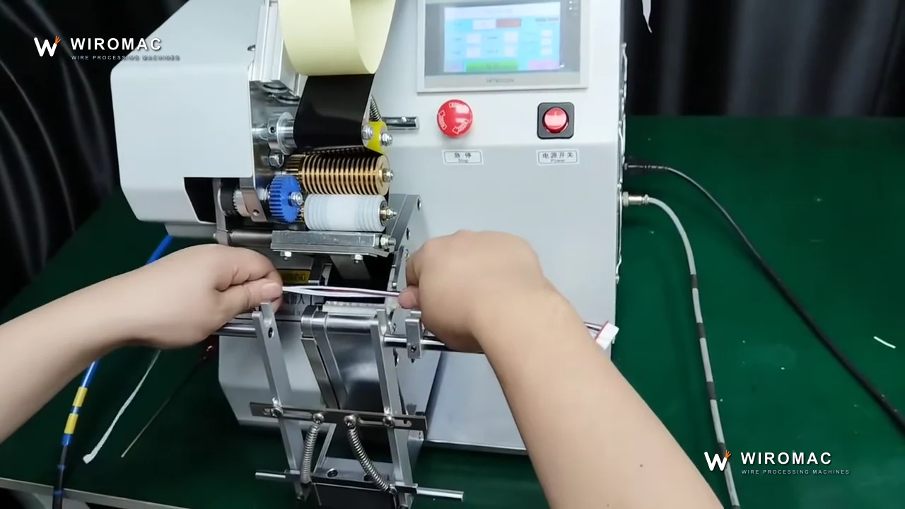 Spot Taping Machine for Wire Harness Bundles, Touchscreen Build WM-4105B