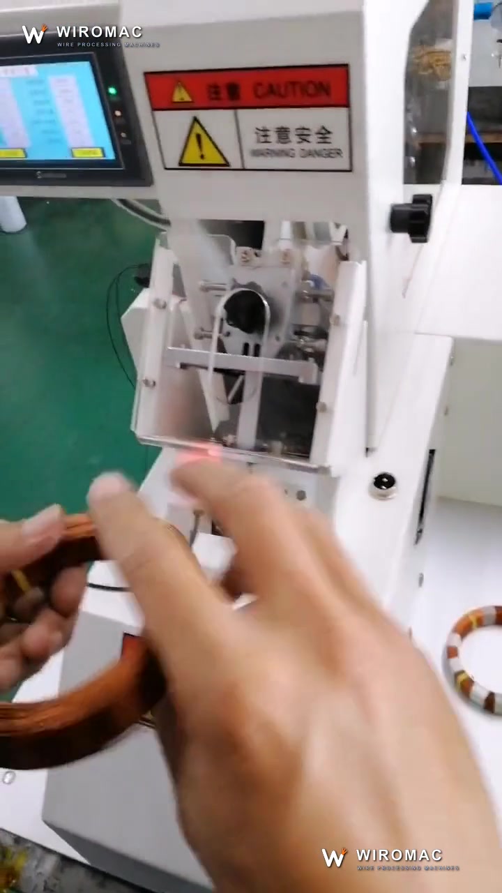 Semi-Automatic Toroidal Coil Tape Wrapping Machine for Wound Coils and Ring Cores WM-468