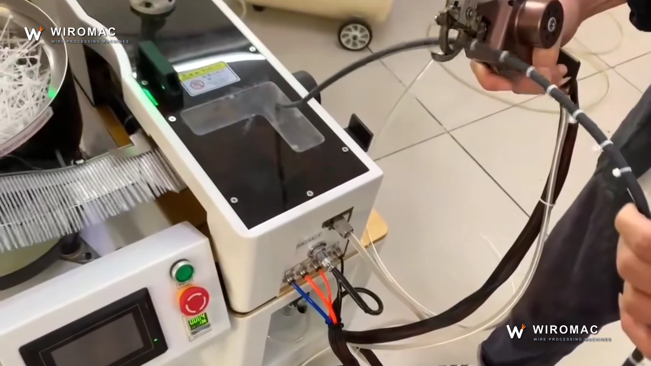 Automatic Nylon Cable Tie Machine with Handheld Tie Gun WM-4809