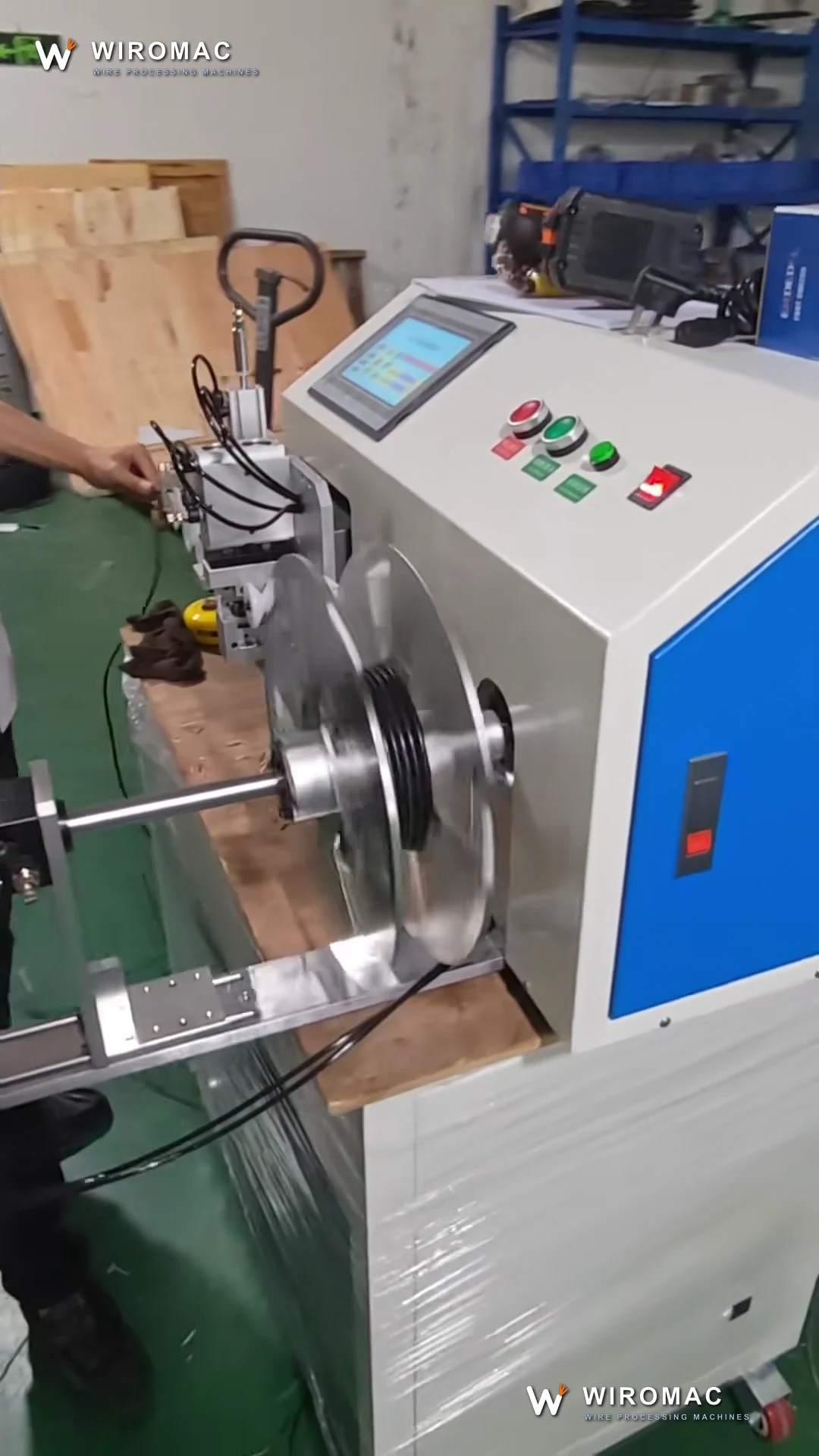 Semi-Automatic Cable Coiling Machine with Automatic Level Winding WM-4817