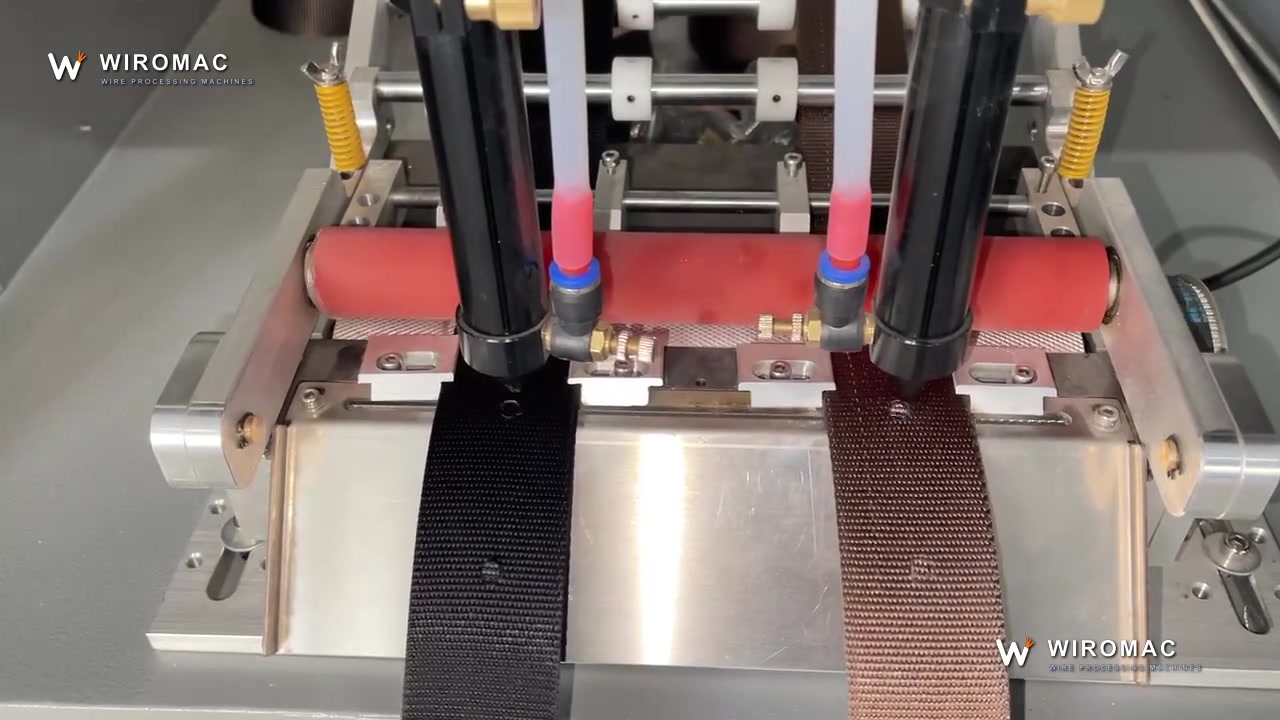 Dual-Head Laser Hole Punching and Cutting Machine for Webbing and Tape WM-575